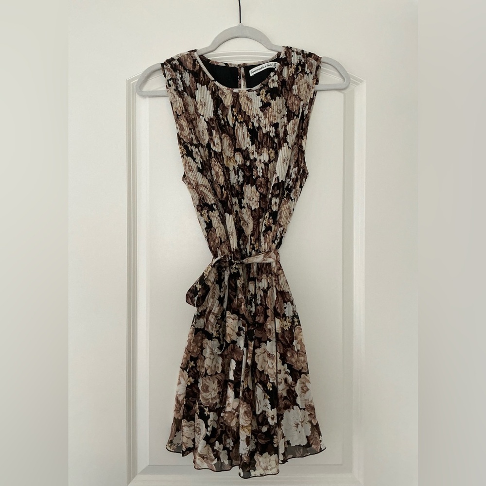 Abercrombie & Fitch Brown Floral Midi Dress